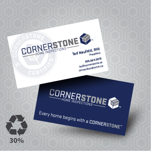 Business cards 13pt Enviro Uncoated