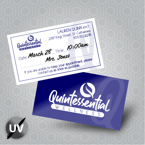 Business cards 14pt Writable + UV (C1S)