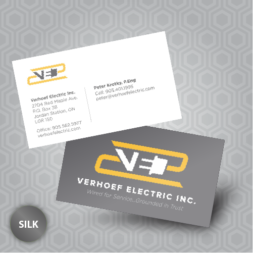 Business cards 18pt Matte / Silk Lamination