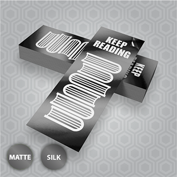 Bookmark 18PT Matte / Silk Lamination
