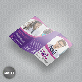 Brochures 100lb + Matte Finish