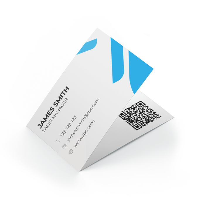 Folded Business Cards 13PT Enviro Uncoated