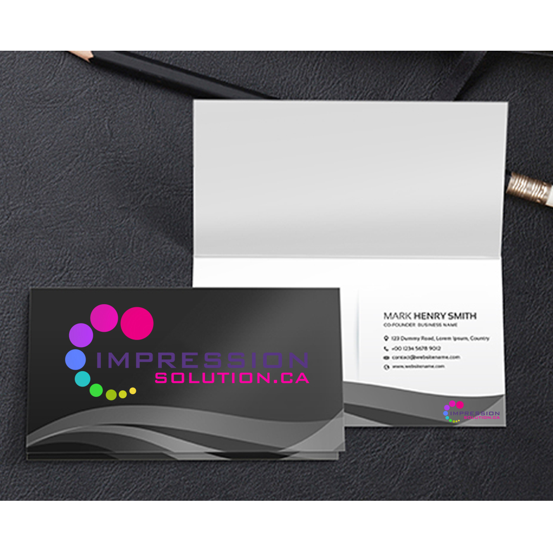 Folded Business Cards
