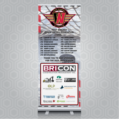 Pull Up Banners 13oz Matte Vinyl Silverbase